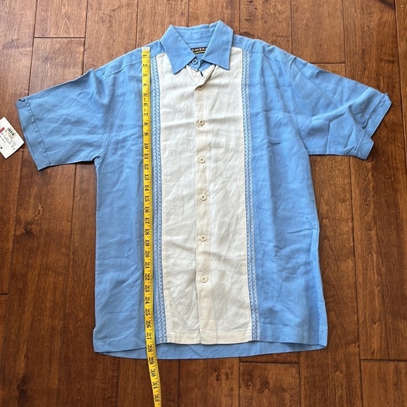 Cubavera Men's Standard Retro Color Block Short Sleeve Viscose Sz M - Picture 9 of 10